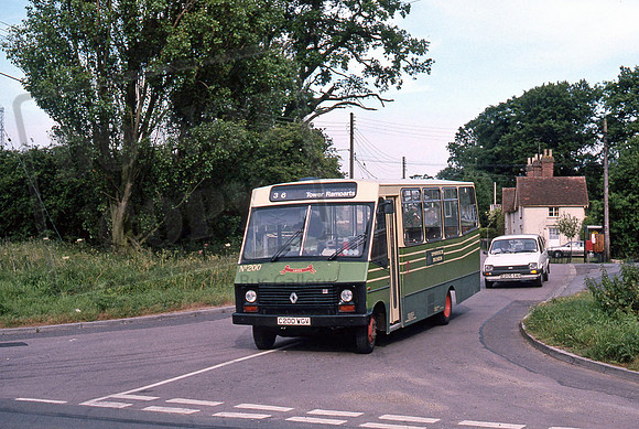 Ipswich Buses C200WGV at Wherstead in 6/89