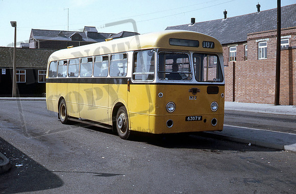Stevensons 6307W at Uttoxeter in Jan73