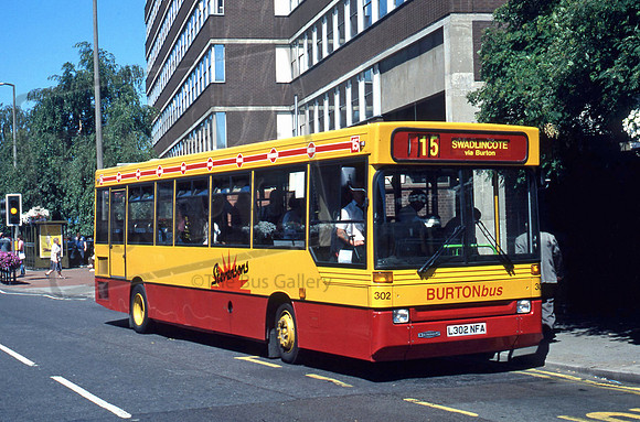 Stevensons L302NFA at Burton in Jul96