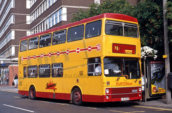 Stevensons KJW296W in Burton in Aug96