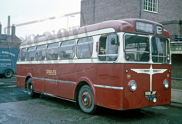 Pooles of Alsagers Bank 998JRF 7/68