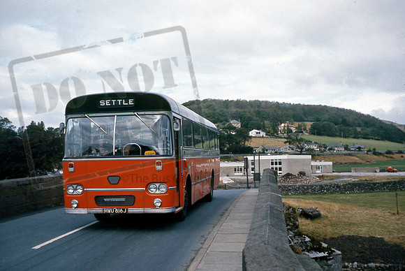 Pennine Motor Services HWU816J Settle 9/76