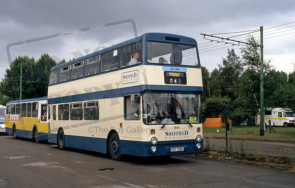 Sheffield Omnibus VCX340X Sandtoft 7/93