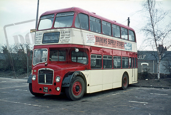 Hedingham Omnibus THW746 Colchester 02/71