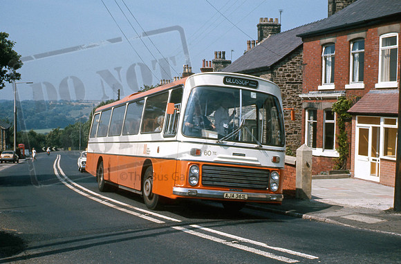 GMT AJA361L (60) near Marple Bridge 8/76