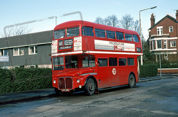 GM Buses 807DYE West Didsbury 3/89
