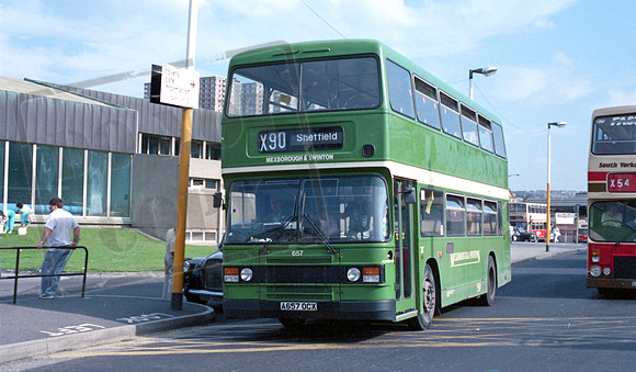 Yorkshire Traction Mexborough & Swinton A657OCX Sheffield RP57 87 037