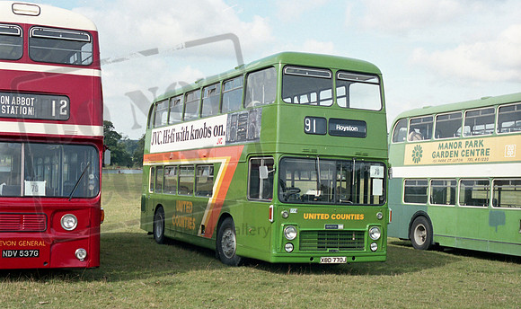 United Counties XBD770J Woburn Showbus RP36 070986 018