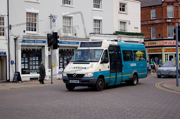 Arriva Fox County BU53AWR Market Harborough Apr07