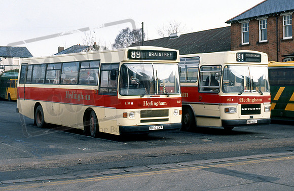 Hedingham Omnibus D137XVW BAR103X Braintree 391 NH91s1