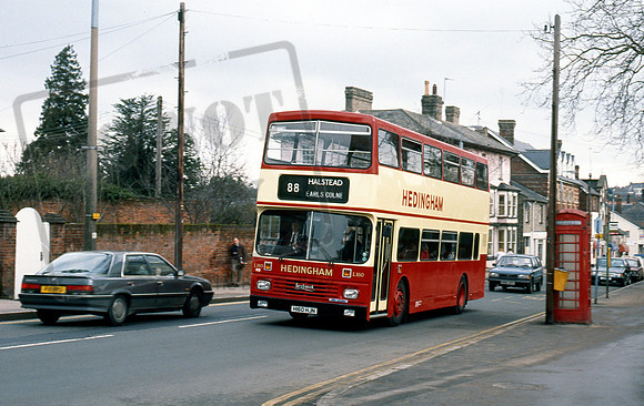 Hedingham Omnibus H160HJN Halstead 391 NH91s1