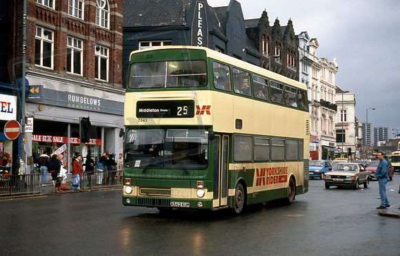 Yorkshire Rider A543KUM Leeds 291 NH91s1