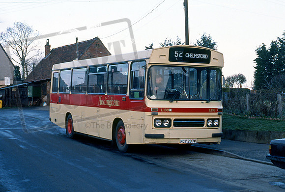 Hedingham Omnibus FCY287W Pleshey 391 NH91s2