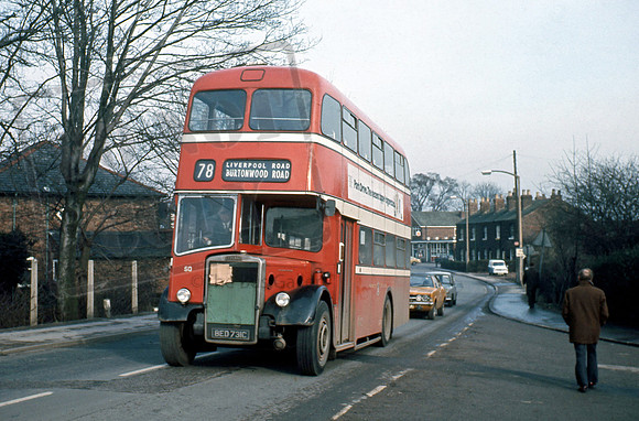 Warrington BED731C at Padgate in 2/74