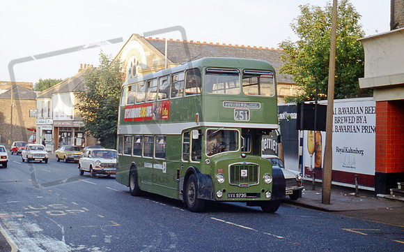 AVX973G at Wood Green in 1981