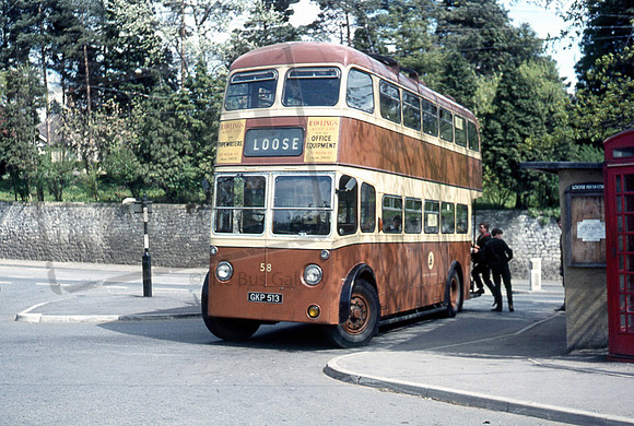 Maidstone Corporation Trolleybus GKP513 Loose