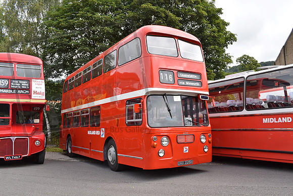 Preserved Midland Red UHA225H Rowsley South 220821