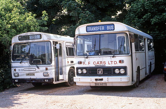 ex KF Cars VDW445K XKX857S at Adams (Victory ) Sixpenny Handley 1989