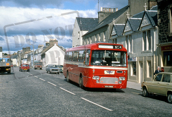 Fife Scottish GXA155D at Newburgh in 6/81