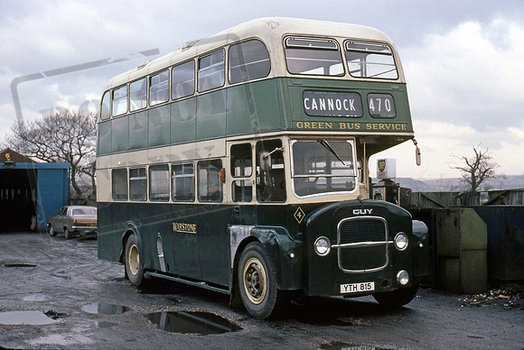 Green Bus Warstones YTH815 Great Wyreley 1180