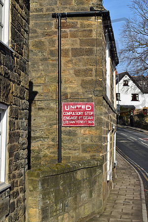 United compulsory stop sign Ruswarp High Street 219