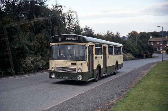 Chesterfield Transport SRB81F in 9/84