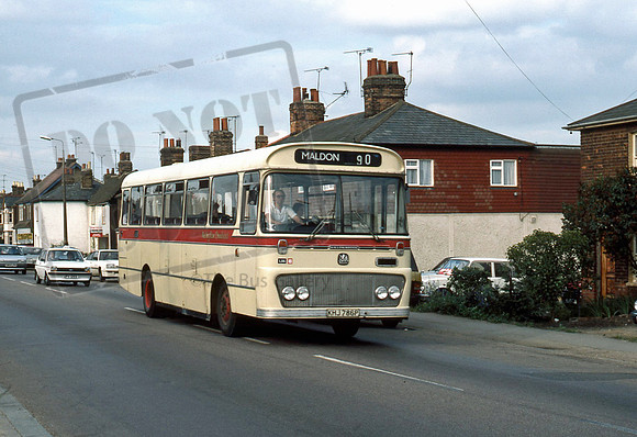 Hedingham KHJ786P in 7/87