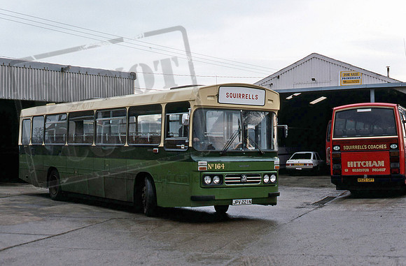 Ipswich Buses JPV221N ex Squirrells at Hitcham in 1/89