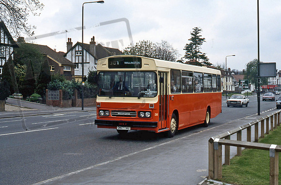 East Surrey D167TAU at South Croydon in 5/92