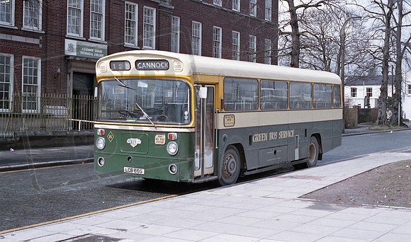 Green Bus LCB66G Cannock RP3 160486