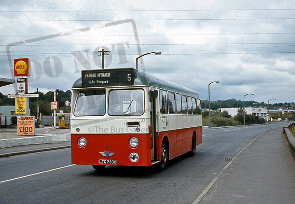Gelligaer LTG733D at Hengoed in 8/72