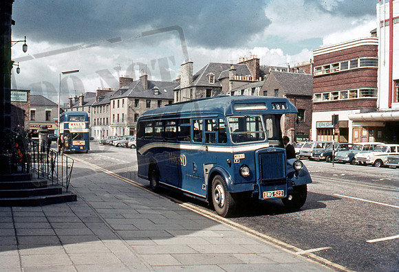 Alexander (Midland) BWG522 in Perth in 1968