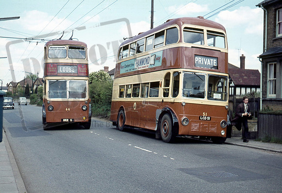 Maidstone Corporation Trolleybus LCD51 & HKR5