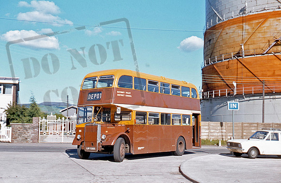 Rhymney Valley LNY535D near the depot in 9/79