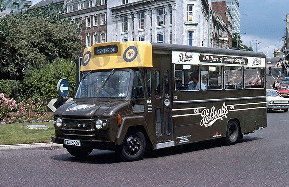 Bournemouth Transport FEL209V in 7/81