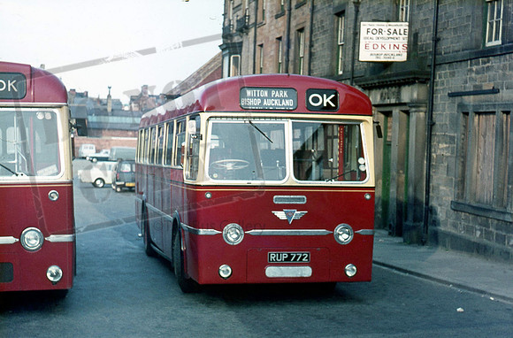 OK Motor Services RUP772 at Bishop Auckland in 6/70