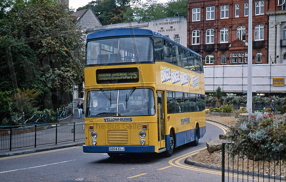 Bournemouth Yellow Buses D204ELJ in 10/96