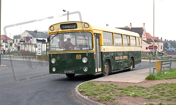 Green Bus ETC663J Cannock RP83 87 025