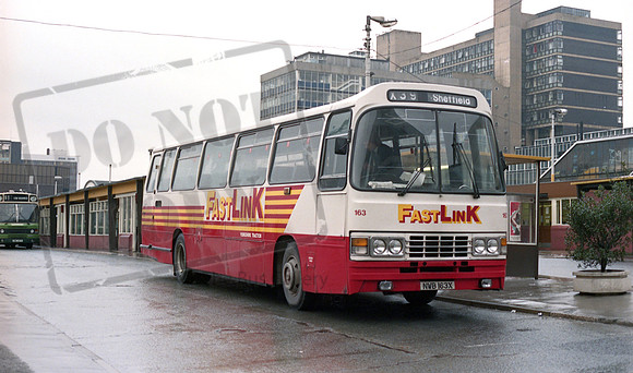 Yorkshire Traction 163 NWB163X Sheffield RP96 88 005