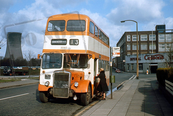 GMT FRJ234D (3080) at Agecroft in 4/77