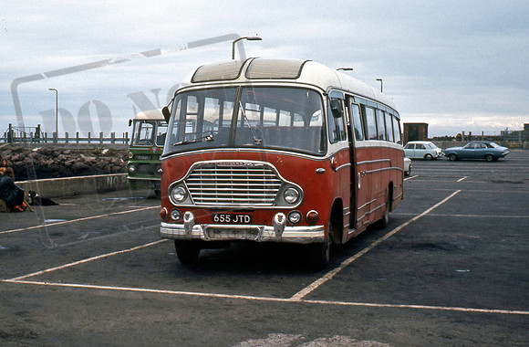 Arran Transport 655JTD at Brodick in 9/73