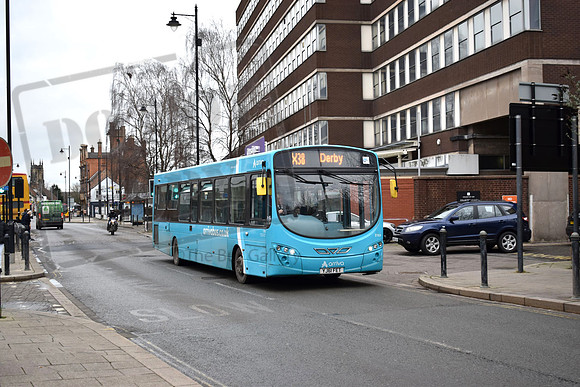 Arriva Derby YJ61FET Burton 090222
