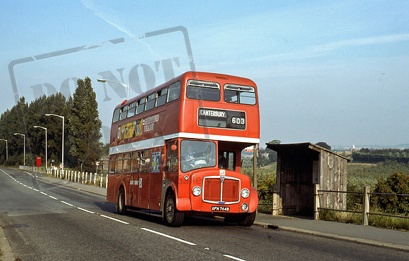 East Kent AFN764B at Woodmans Hall, Boughton in 8/80