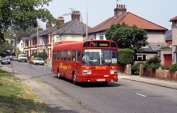 CMT Buses BCD803L at Mossley Hill 5/92