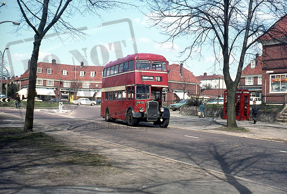 Eastern Counties HPW133 at Drayton Rd, Norwich in April 1969