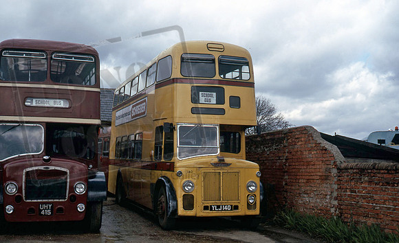 Bournemouth YLJ140 after disposal in 4/74