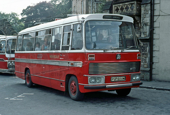 Weardale Motor Services PUP600M in 8/83